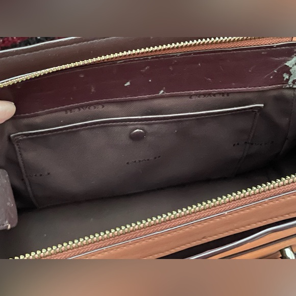 COACH Dusty Rose Glovetanned Leather Swagger 27 Bag & Wallet Set - Picture 8 of 16